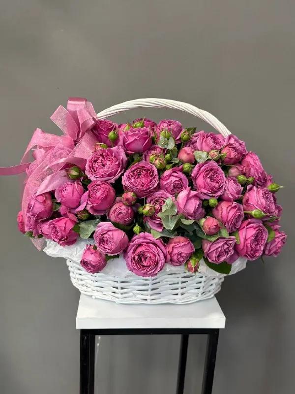 Peonies in a basket | ծաղիկներ, ծաղկեպսակներ, բույսեր Երևան