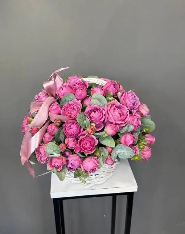 Peonies in a basket | ծաղիկներ, ծաղկեպսակներ, բույսեր Երևան