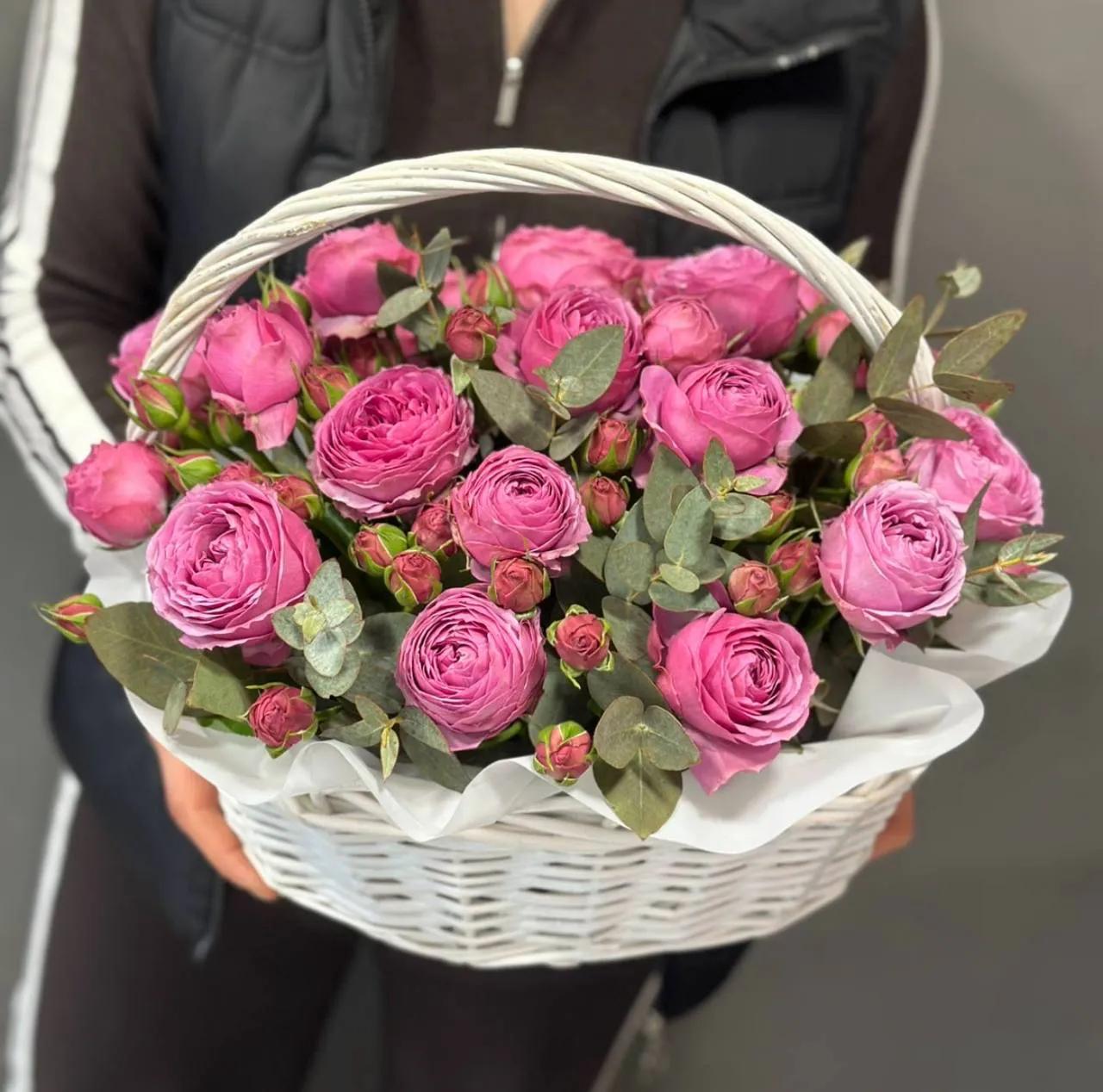 Пионы в корзине | ծաղիկներ, ծաղկեպսակներ, բույսեր - առաքում Երևան