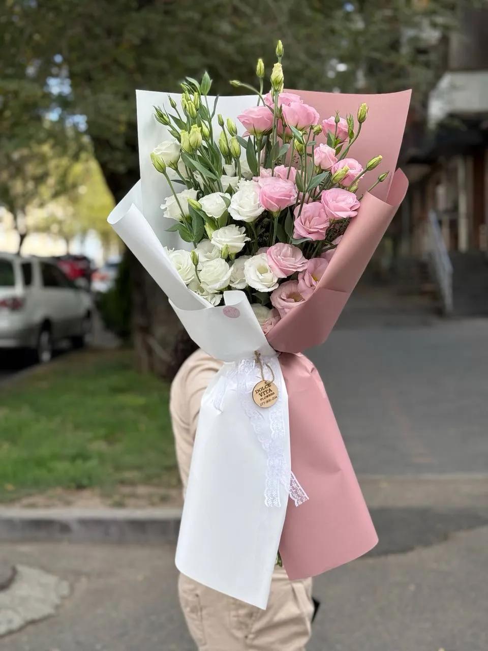 Бело-розовый букет | ծաղիկներ, ծաղկեպսակներ, բույսեր Երևան