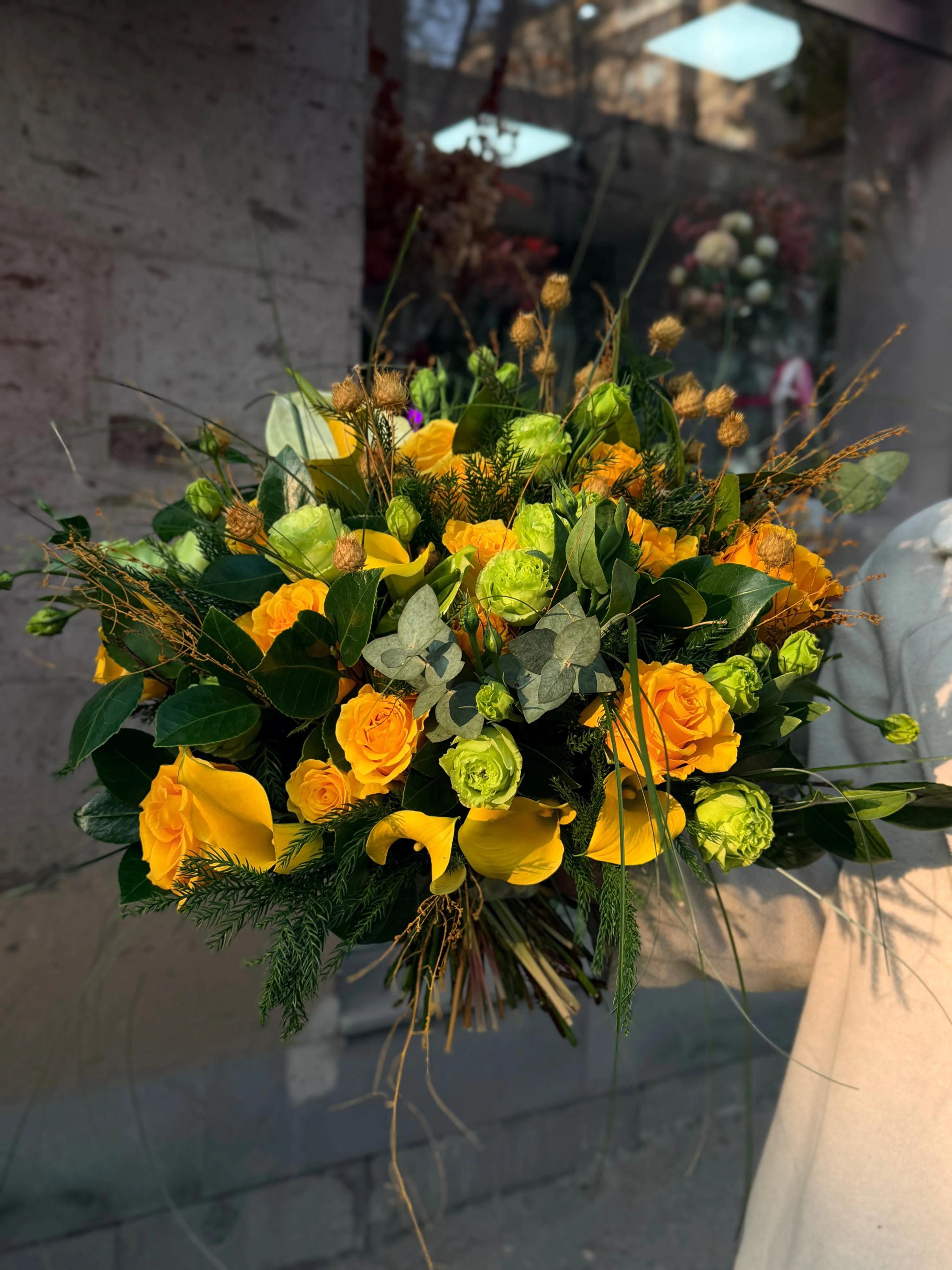 Flower mix "Yellow" | ծաղիկներ, ծաղկեպսակներ, բույսեր Երևան Flower mix "Yellow" | ծաղիկներ, ծաղկեպսակներ, բույսեր Երևան